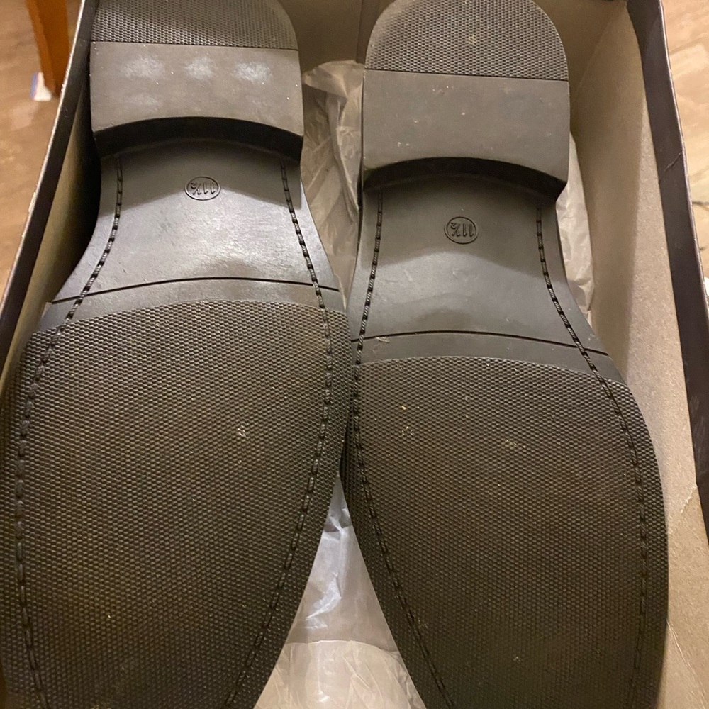 Men, black brand new shoes size 11 1/2